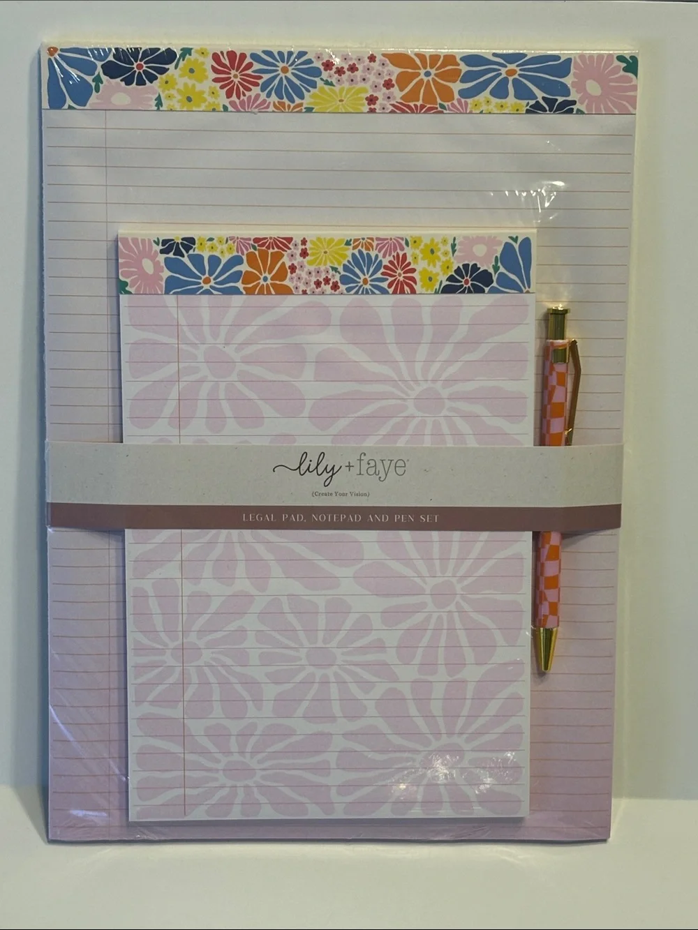 Lily + Faye Legal Pad Notepad and Pen Set